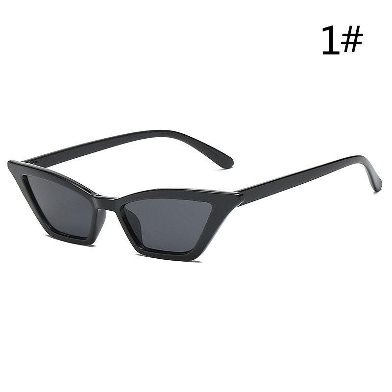Elegant Women Cat Eye Design Sunglasses With Retro Small Eyeglass And Uv Protection