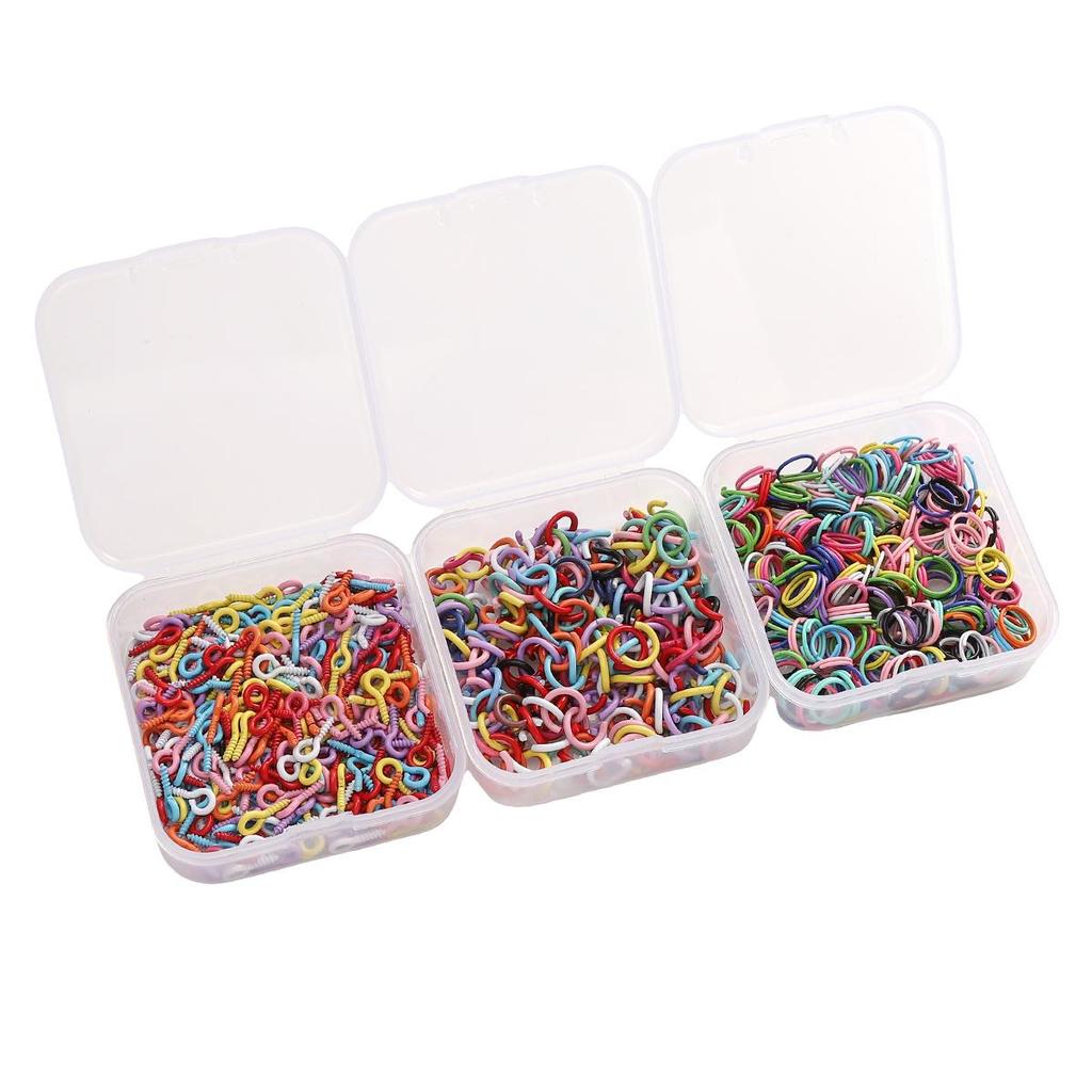 10-300Pcs Boxed Keychain Series Jump Ring Accessories for DIY Jewelry Craft Making Findings