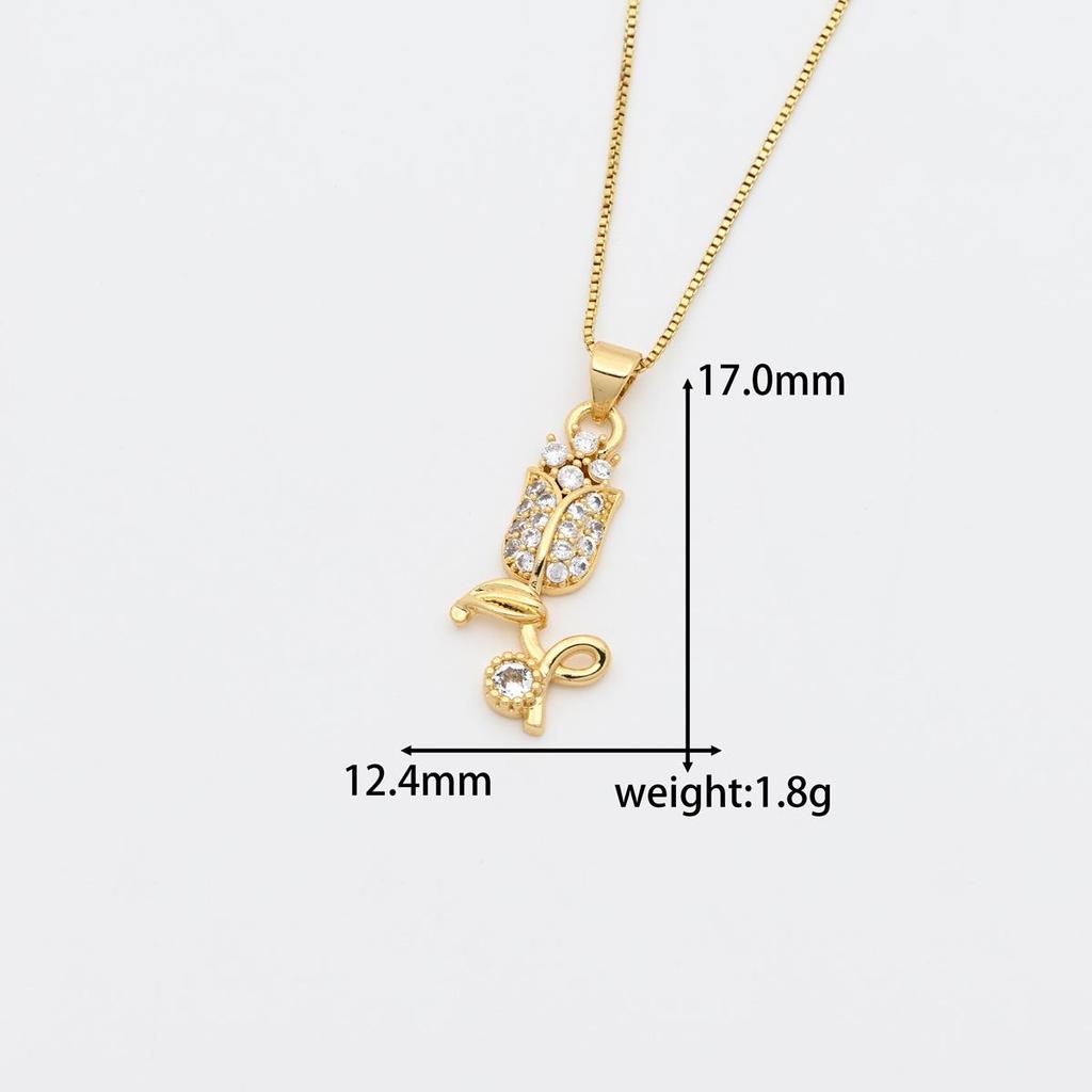 Hot Selling Fashionable Sunflower & Peony Pendant Necklace