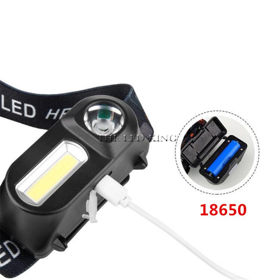 Led Headlamp XPE+COB Headlight Head Torch Flashlight Head Lamp For Outdoor Fishing Hunting
