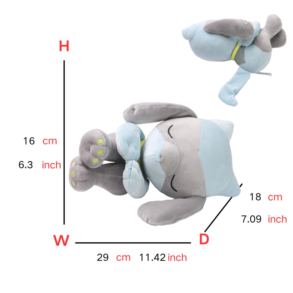 Eevee Sleep Pokemon Plush Doll Vaporeon Cubone Lucario Charmand Slowpoke Chikorita Ponyta Psyduck Sylveon Pikachu Peluche Toy
