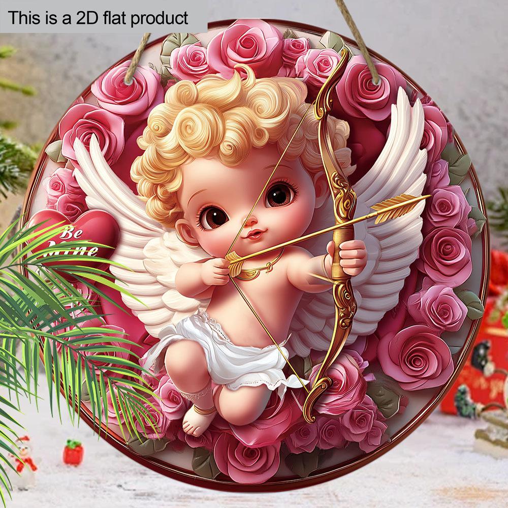 Wooden Be Mine" Valentine's Day Wooden Ornament - Cubitt & Arrow Design, Perfect for Door, Wall, Home, Room, Farmhouse, Street, Shop, Garage Garden
