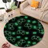 Multiple Sizes Game controller Print Round Rugs for Living Room Bedroom Floor Mats Kids Room Household Carpet Home Decor