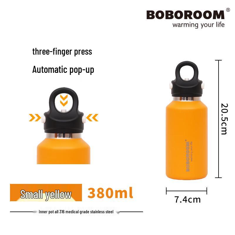 BOBOROOM 316 Stainless Steel Threadless Insulated Tumbler