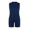 Mens Adaptive Nursing Jumpsuit Rompers Sleeveless Back Zipper Round Neck Short Bottoms Bodysuit