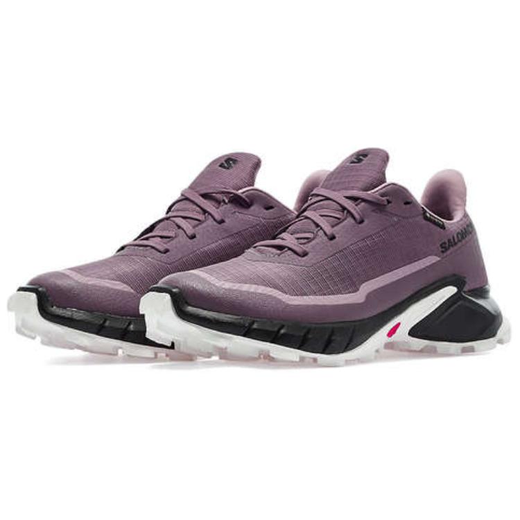 SALOMON Alphacross 5 GORE-TEX Moonscape Women Sneakers Purple Black White L47311000