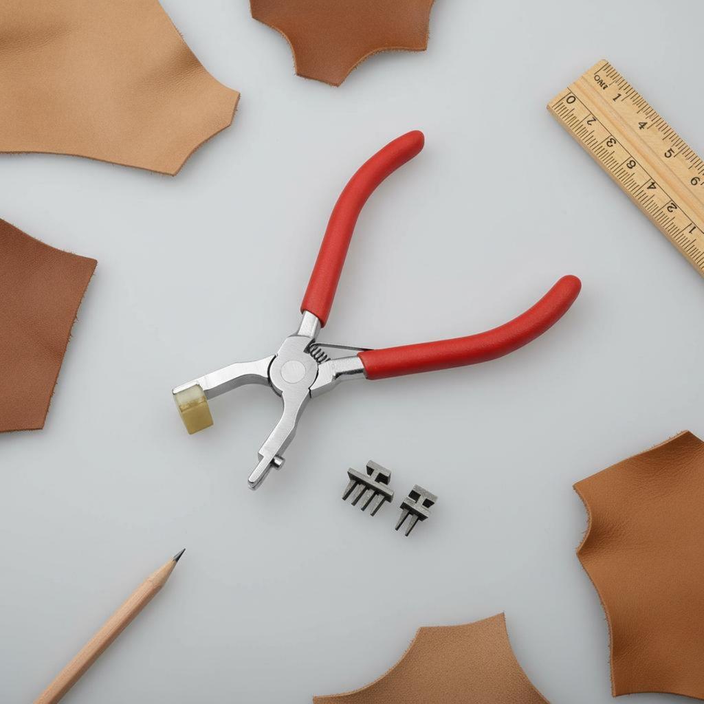 Leather Stitching Stitcher Plier Effort Saving Quiet Leather Perforate Leathercraft Tool for DIY Hobbyists