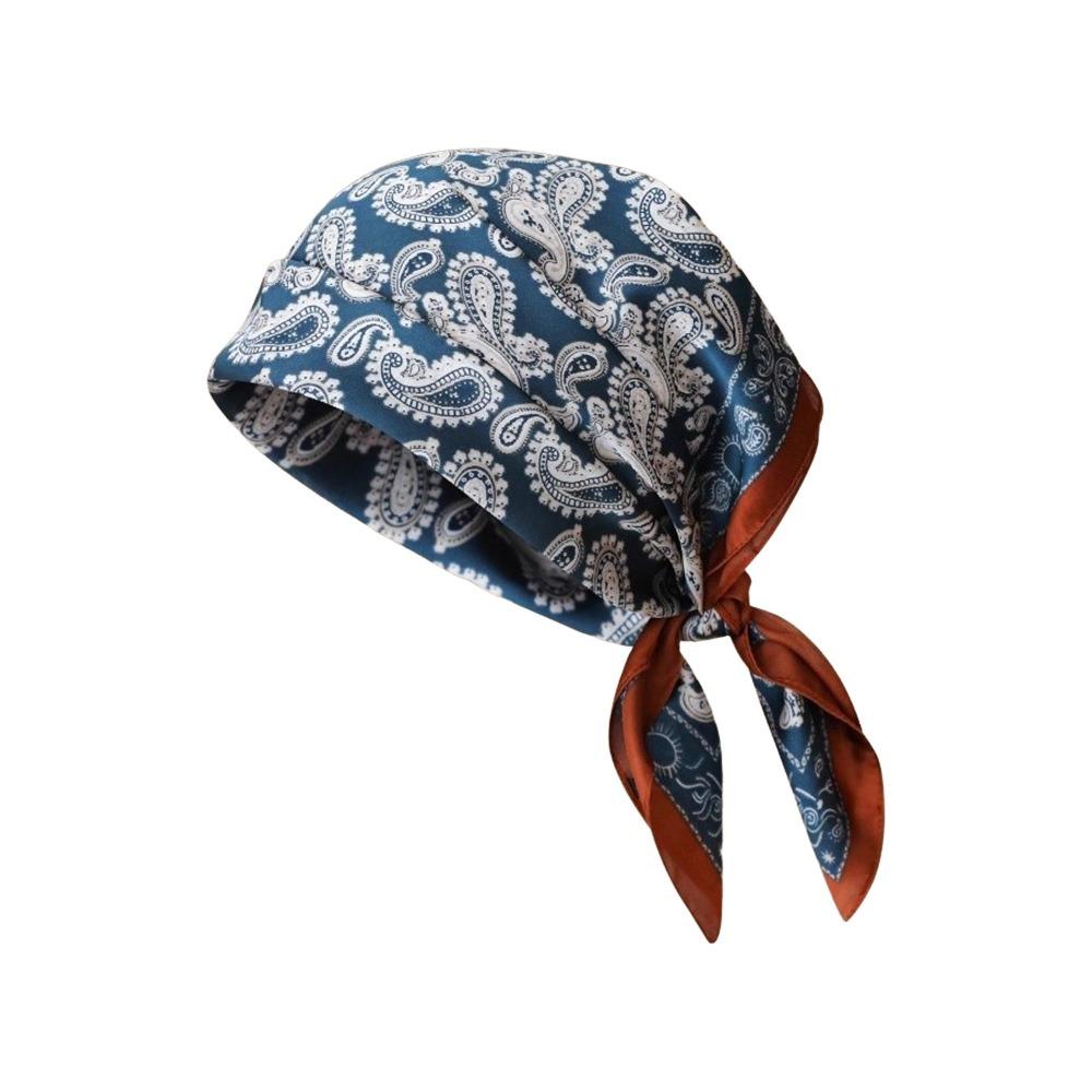 Trendy 70*70cm Hair Scarf Floral Bohemia Style Hairbands Soft Square Neckerchief Hands Bag Accessory