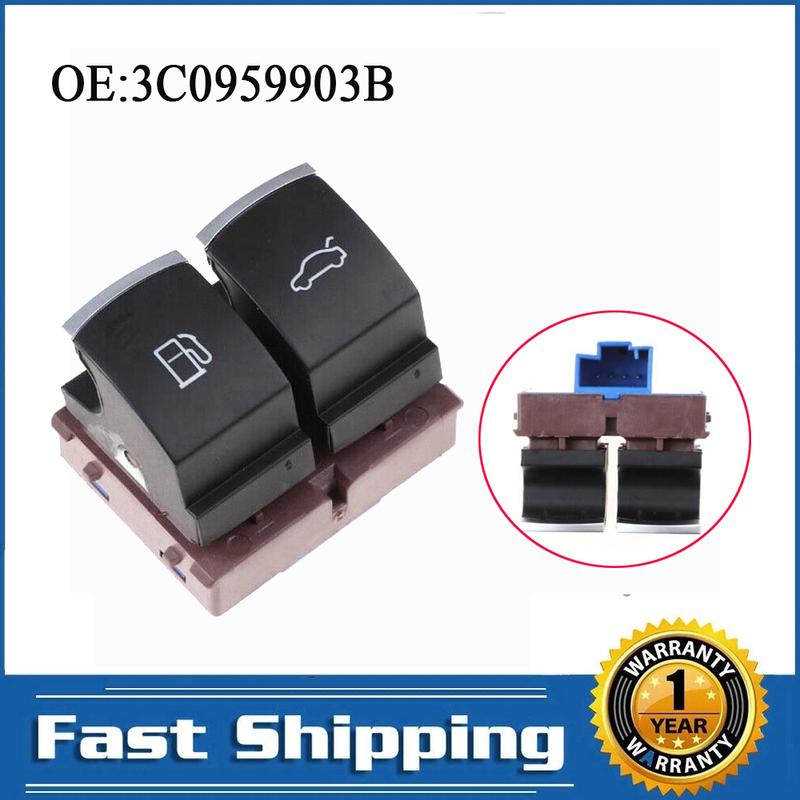 

Gas Fuel Tank Trunk Release Open Switch For Volkswagen VW Tiguan Jetta MK5 Mk6 Passat B6 EOS 0959903B Replacement Parts