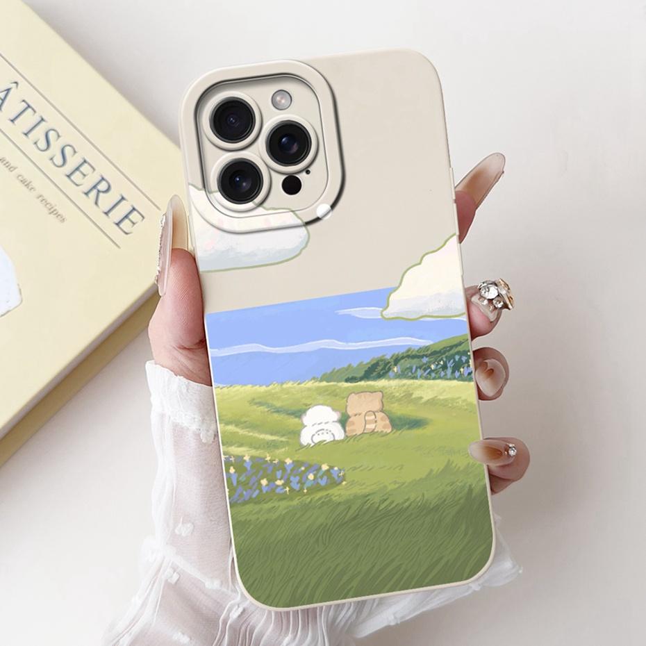 Objektiv-Schutzhülle für iPhone 15 Pro Max iPhone15 15Pro Niedlich Lustig Cartoon-Stil Gelee Silikon Weiche Handyhüllen