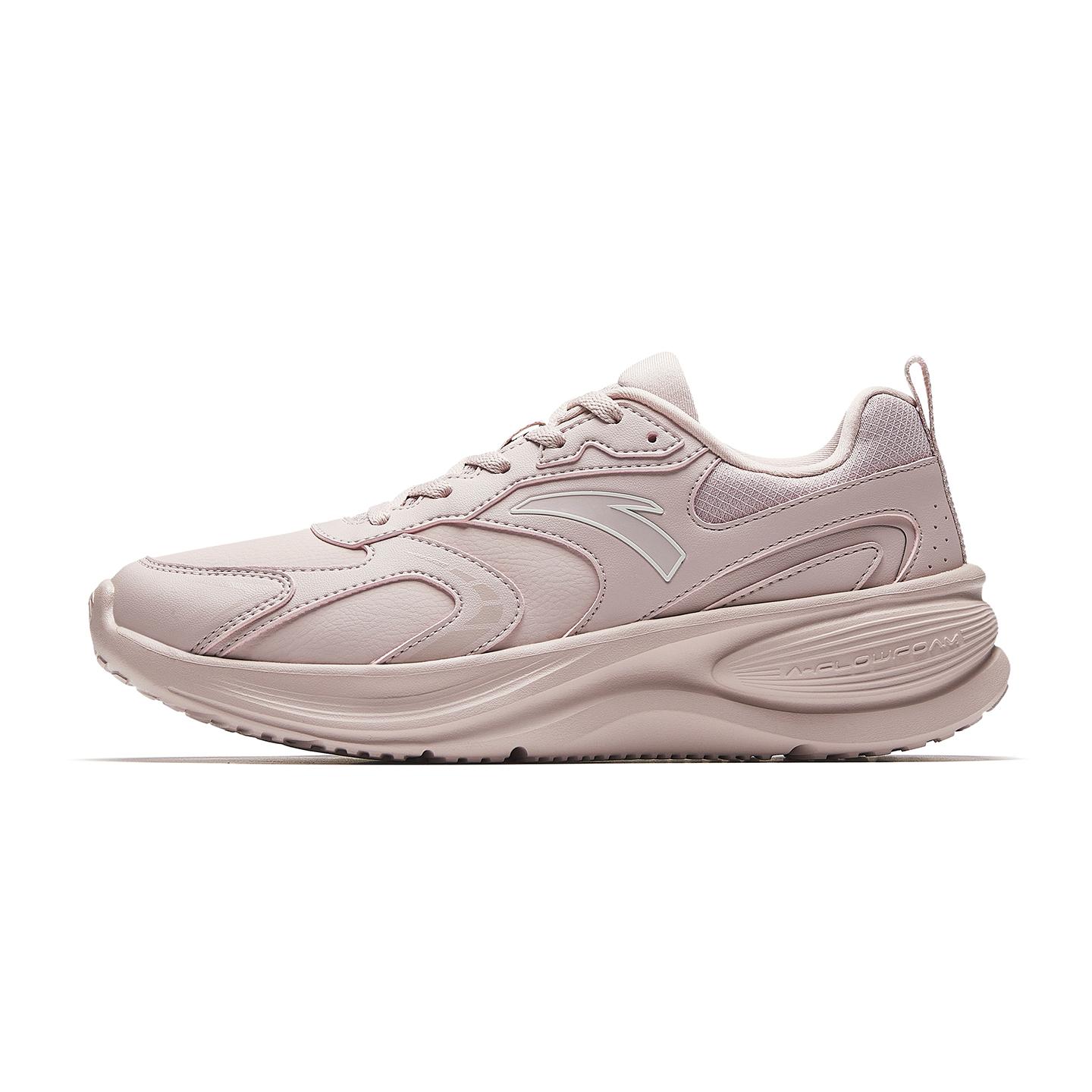 

Anta Fly Fast Leather Waterproof Shock Absorbing Durable Lightweight Urban Commuting Running Shoes Kids Sneakers Light-Pink 922545515-5 35.5