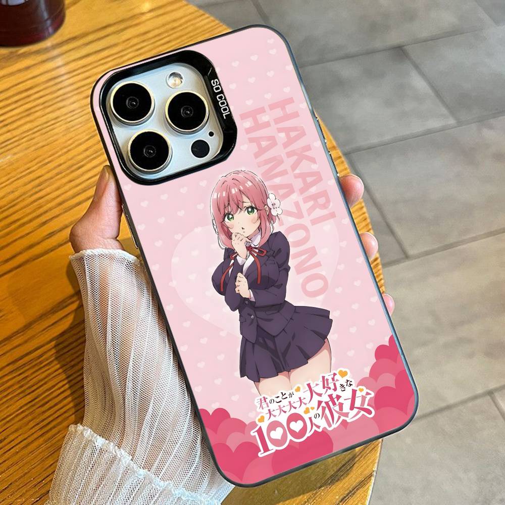 

100GF REALLY Love You Anime Phone Case For iPhone 16 17 15 14 12 13 Pro Max Black Candy Matte Shockproof Cover iPhone16e