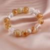 Natural Citrine Bracelet Exquisite Wealth Gathering Good Luck Bead Bracelet