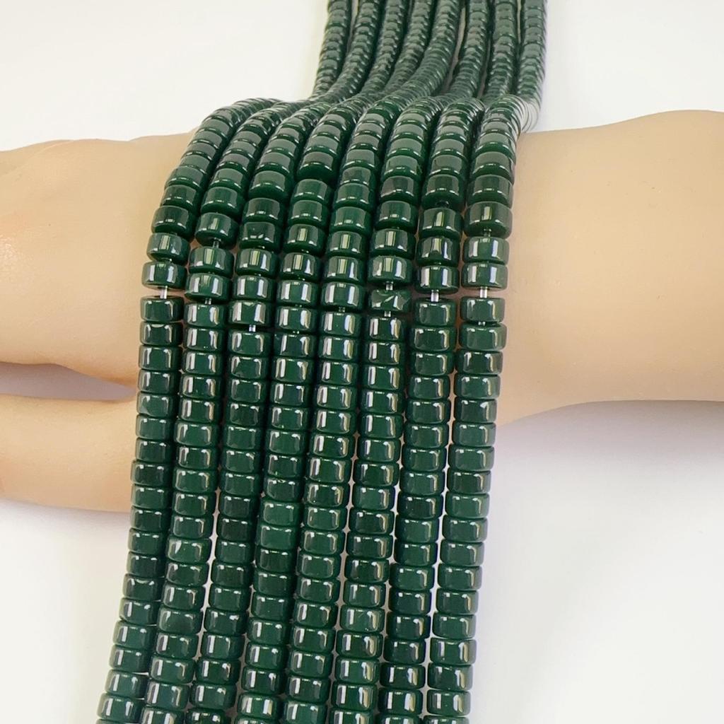 3×6mm Colorful Glass Crystal Beads for DIY Jewelry - Tube Spacers for Necklaces & Bracelets