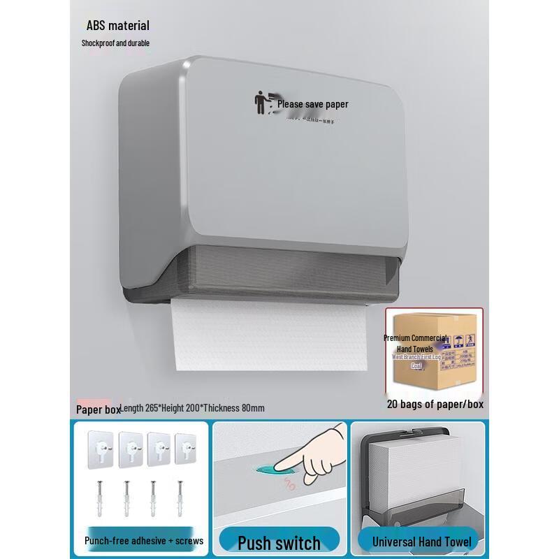 

Aeg Space Silver Wall-Mounted Tissue and Hand Towel Dispenser