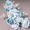 Wedding Flower Wall & Floor Arrangement - Artificial Floral Decoration for T Stage, Arch, & Aisle.