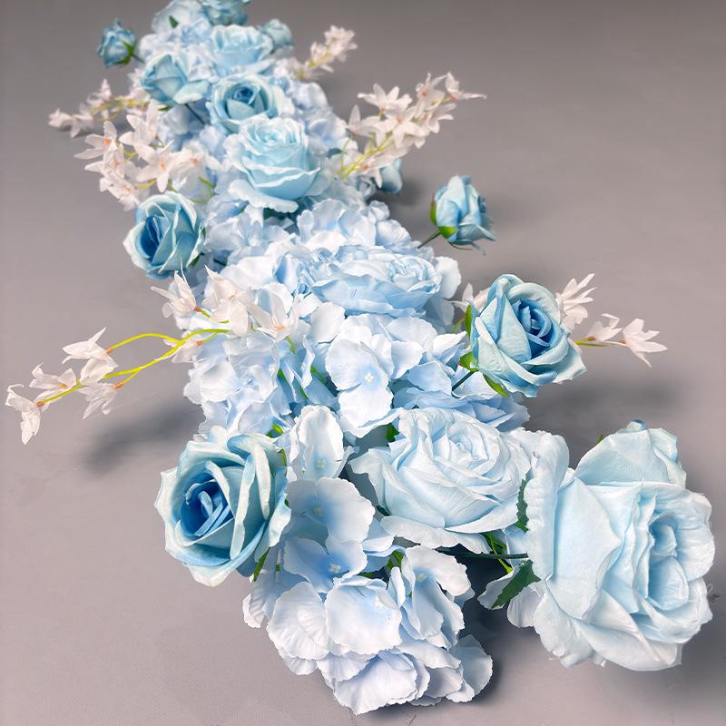 Wedding Flower Wall & Floor Arrangement - Artificial Floral Decoration for T Stage, Arch, & Aisle.