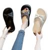 Thick-bottomed new Chinese style slippers women's summer new fashion outer wear beautiful French cross high-end sandals