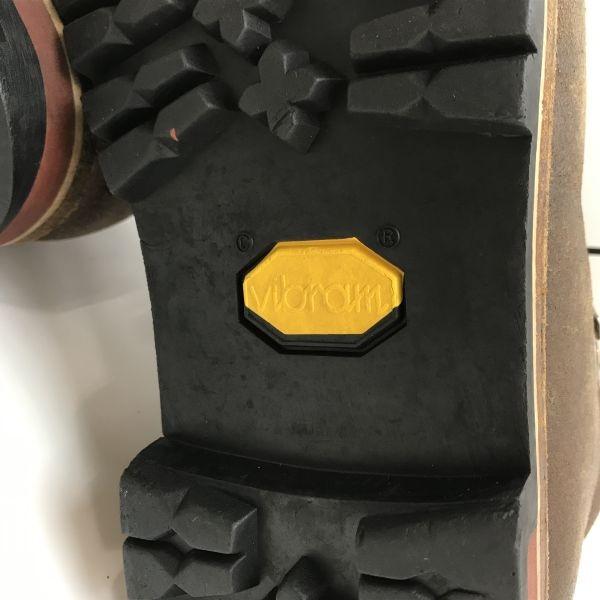 USED/OGURA JAPAN PITON heavy leather trekking mountain boots 25.5-26 brown Japan 80s-90s?