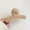 Hair Claw Plush Decor Strong Grip Back Head Hair Clip Women Large Shower Hair Clamp Hair Styling Tool