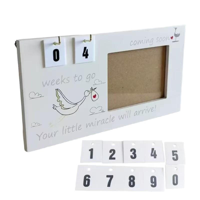 Baby Ultraschalluntersuchungsrahmen, Tischdeko, Holz, Ultraschall Einzelrahmen, Holzrahmen, DIY Dekoration