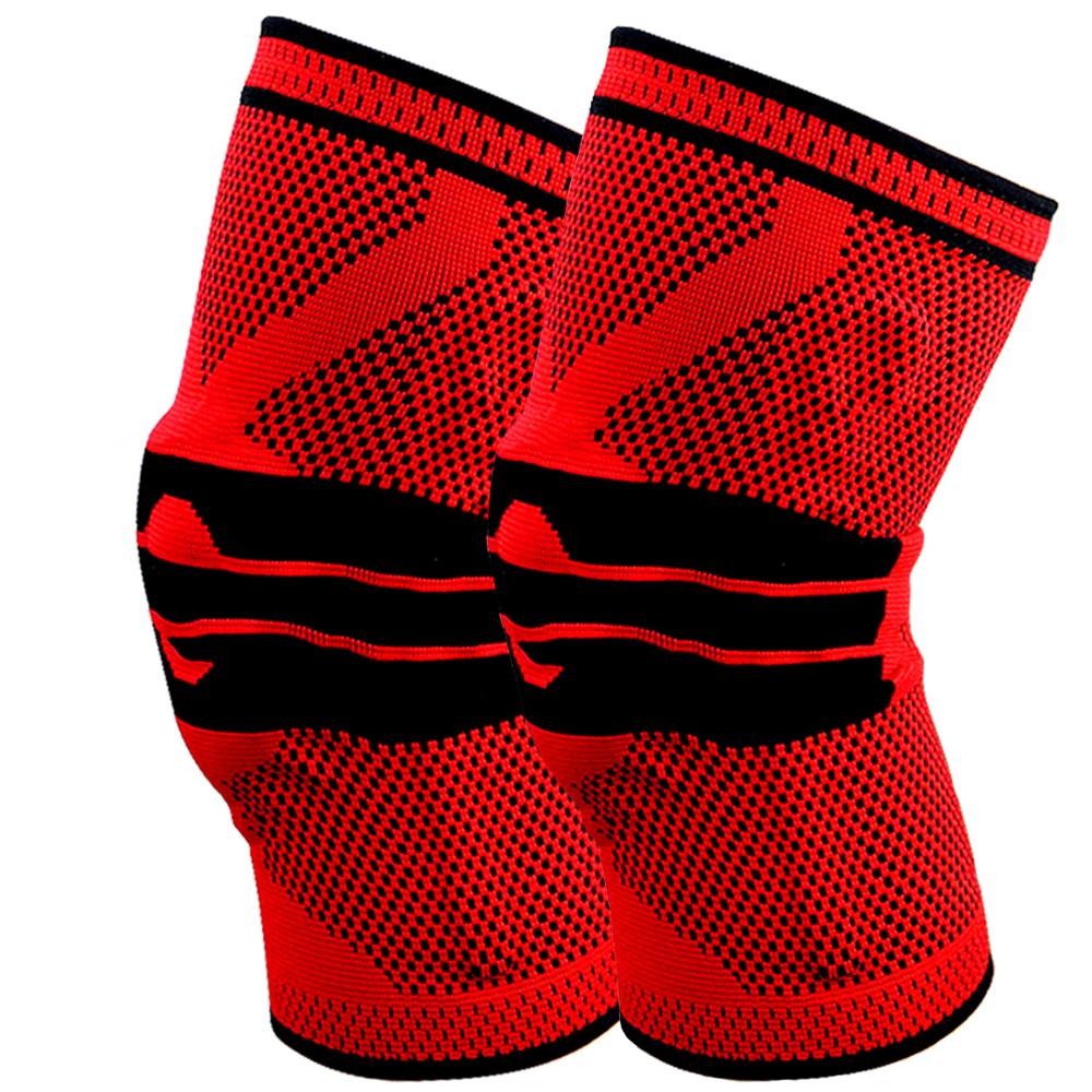 Knee Brace Knee Support Compression Sleeve with Side Stabilizers  Silicone Patella Gel Pad for Meniscus Tear Arthritis Jogging