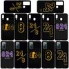 Phone Case for Samsung Galaxy S25 S23 S22 S24 Ultra FE Plus A05 A06 A15 A16 A36 A37 A35 A54 A55 A56 A57 A25 A53 Basketball Sports No 24 No24 8 Cover