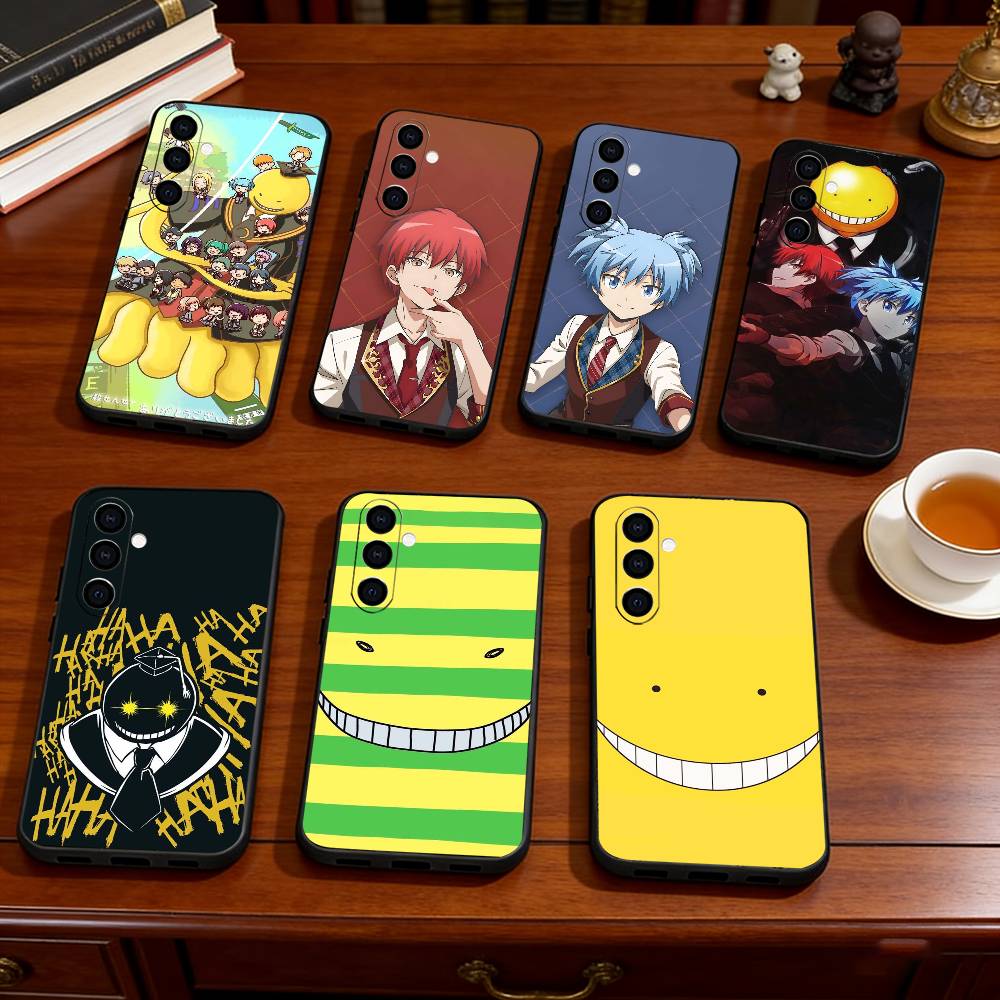 Anime A-Assassination Classroom-m Phone Case For Samsung Galaxy A73,A72,A71,A70,A53,A52,A51,Soft Silicone Black Cover