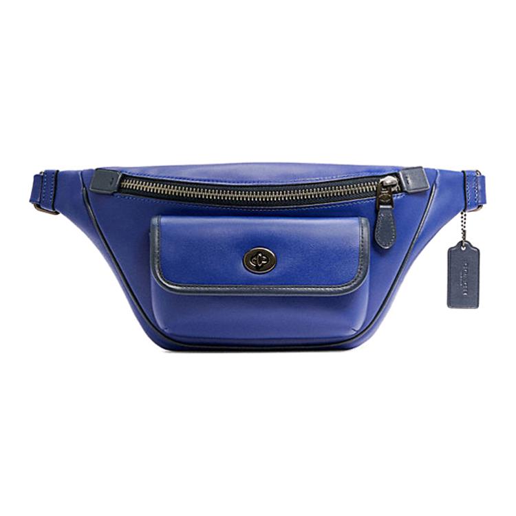 

Новая мужская поясная сумка COACH Heritage из коровьей кожи, синяя C3748-QBLNN 34.0*8.1*15.5CM