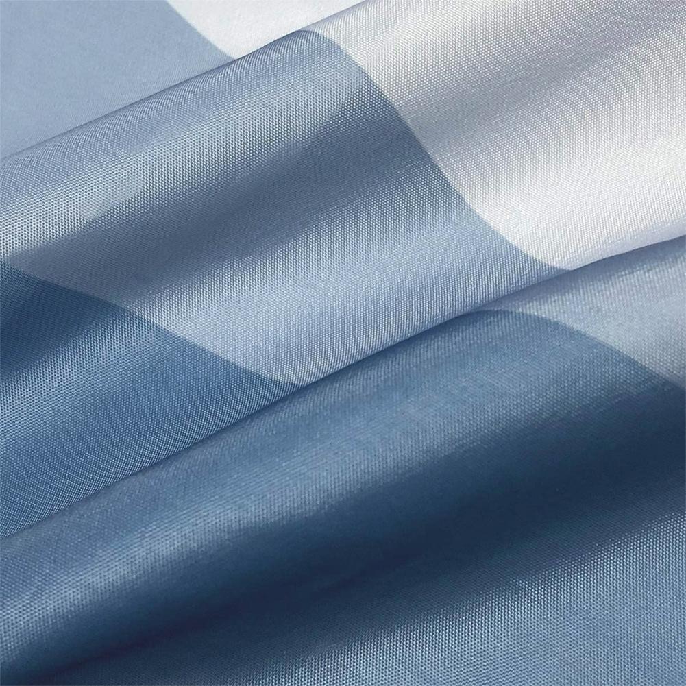 Thick Waterproof Geometric Shower  Curtain Multicolor Printing Bathroom Partition Curtain