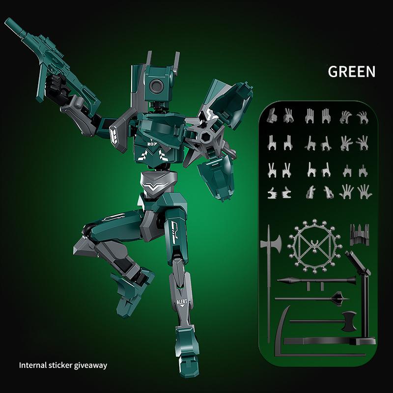 Mech T13 Action Figure Titan 13 Action Figure Dummy Lucky 13 Action Figure 3D Printed Multi-Jointed Movable Nova Action Figure