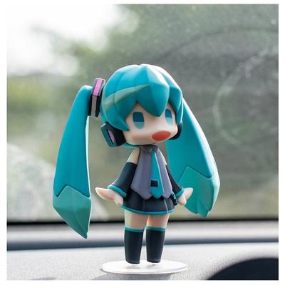Anime Hatsune Miku Creative Cartoon Kawaii Q Version Figure PVC Model Toys Doll Decoration Collection Ornaments Gifts Boxed 10CM