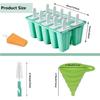 Silicone Ice Cream & Popsicle Mold - 12, 10, 6, 4 Cavities for DIY Treats
