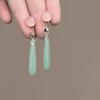 New Chinese Ethnic Style Retro Versatile Earrings Chinese Style Ancient Style Fringed Earrings Cheongsam Hanfu Cold Ear Jewelry