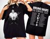 T-shirt in Cotone a Maniche Corte Ispirata al Bruno Mars The Rounisextic Tour 2026 Retro Pop Concert Unisex Tee Regalo per Fan di Musica