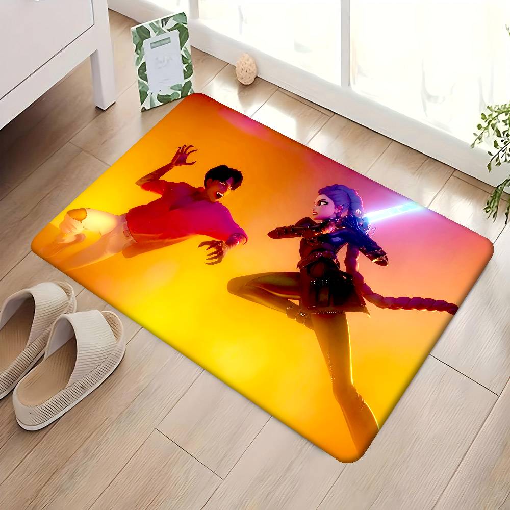 KPop Demon Hunters Floor Mat Cheaper Anti-slip Modern Living Room Balcony Printed Bedside Mats