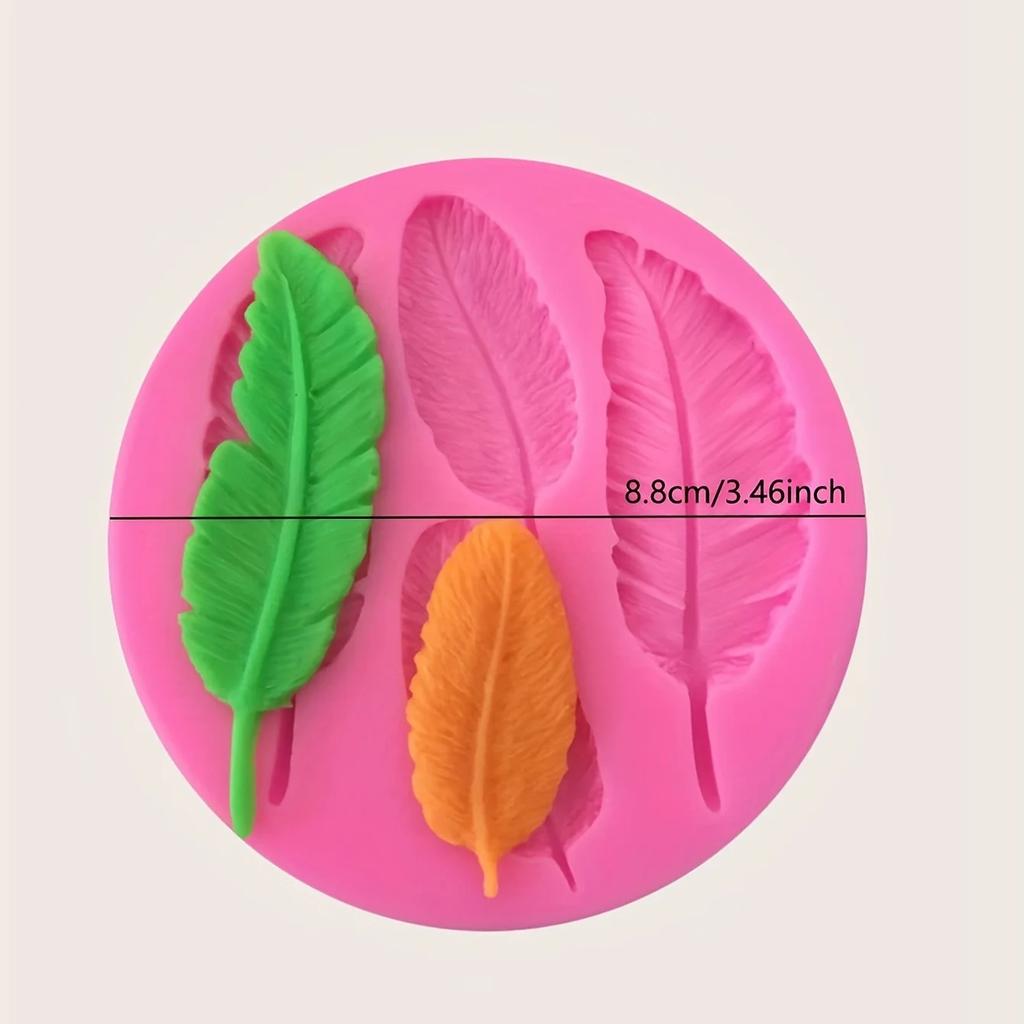 1pc-Feather Decorative Silicone Candle Mold Geometric Angel Soy Wax Mould Abstract Art Decorative