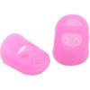 5Pcs Pink Rubber Finger Tips Guard Non-Slip Finger Pads Grips Assorted Colors Finger Protector Covers for Sorting Task, Paperwork, Wax Carving Finger
