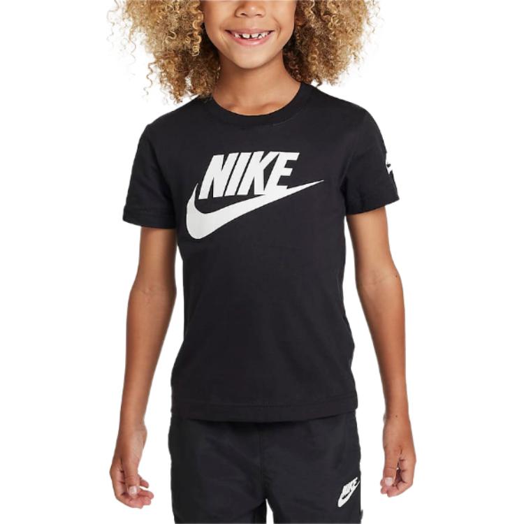 Nike Pre School T Shirts Crew Neck Moderate DX7633-010 6