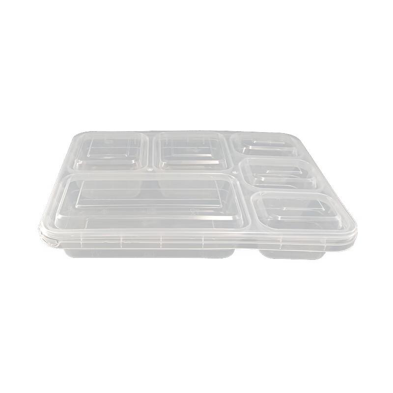 Jinmei Hewang Transparent 6-Compartment Disposable Food Container