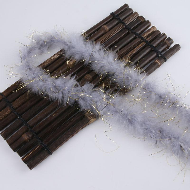 

Colored Feather Fleece Gold Silk Turkey Top Clothing Christmas Gift Bouquet Packaging Handmade Decoration серый