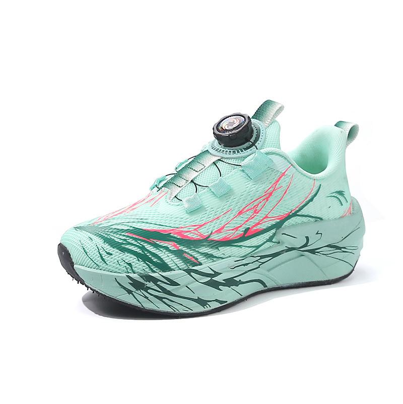 

Boys running shoes 2025 autumn new children s basketball shoes boys rotating button sports shoes medium and older children s running shoes 34-39 yards, 6 pairs in one hand магнолия