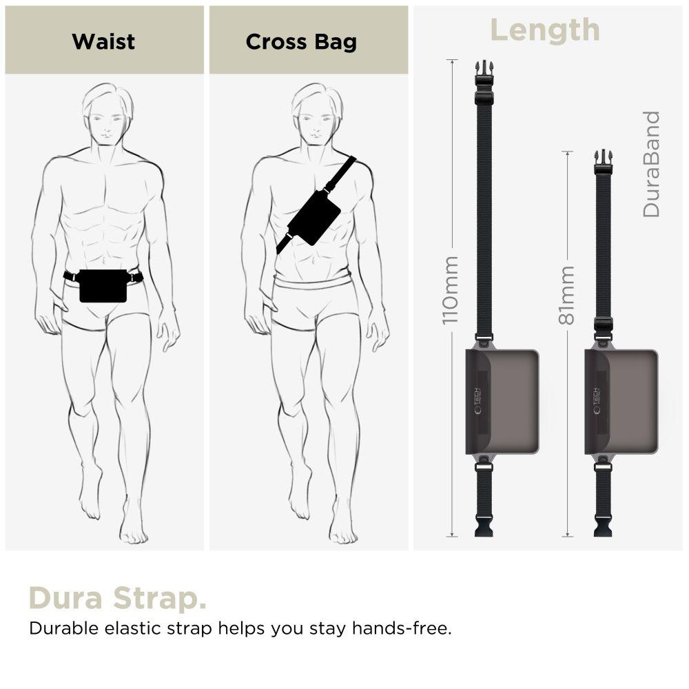 Tech-Protect Uwp10 Universal Waterproof Pouch 10 Inch Black/Clear