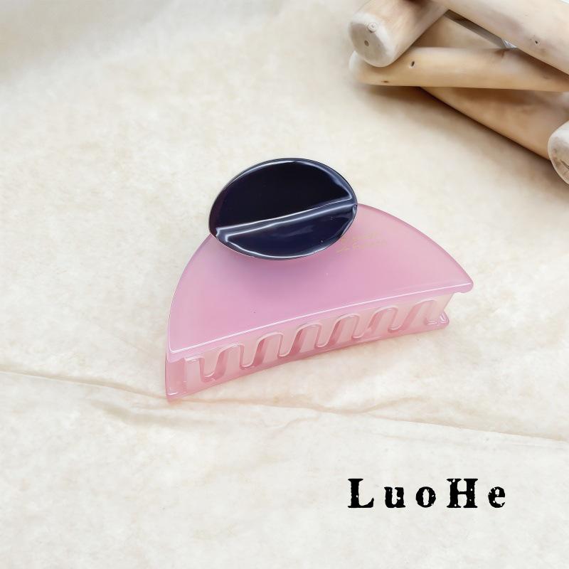 Luohe Jewelry High-End French Light Luxury Acetate Hair Claw Clip
