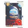Cosmic Astronaut 5D Diamond Painting Full Round Drill Mosaic Diamond Embroidery Belief In Heart Cross Stitch Kits Home Decor Home Decor