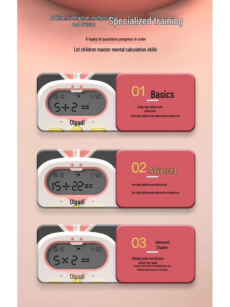 Intelligent Mental Arithmetic Trainer for Children - Automatic Question Generation for Early Education and Elementary Students