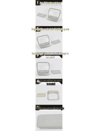 Sydost DX3 Andra passagerarsidans handskfackhandtag & Förvaringslåda Dekorativ Ram