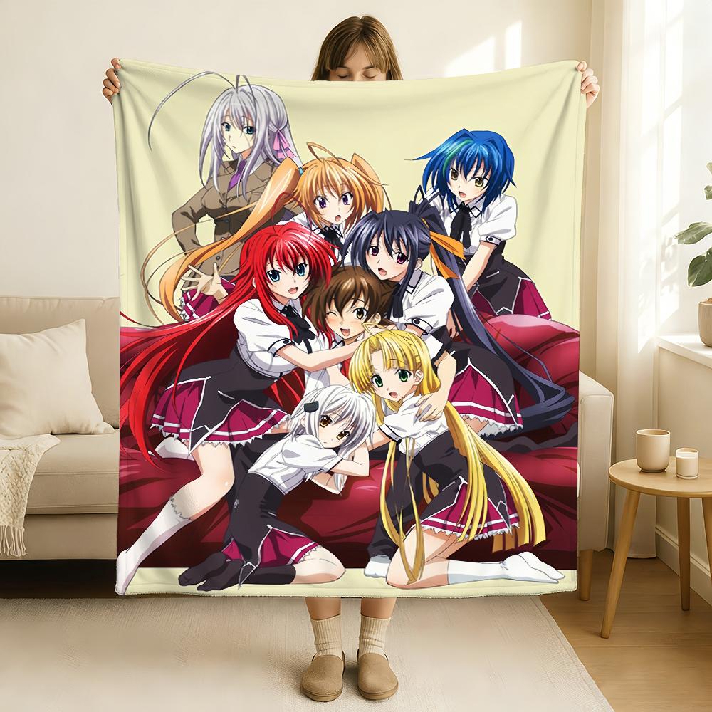 Anime High School DXD Deku Měkká a šetrná k pokožce Pro Pohovku Postel Dřímání Přehoz Přikrývka na Všechny Roční období