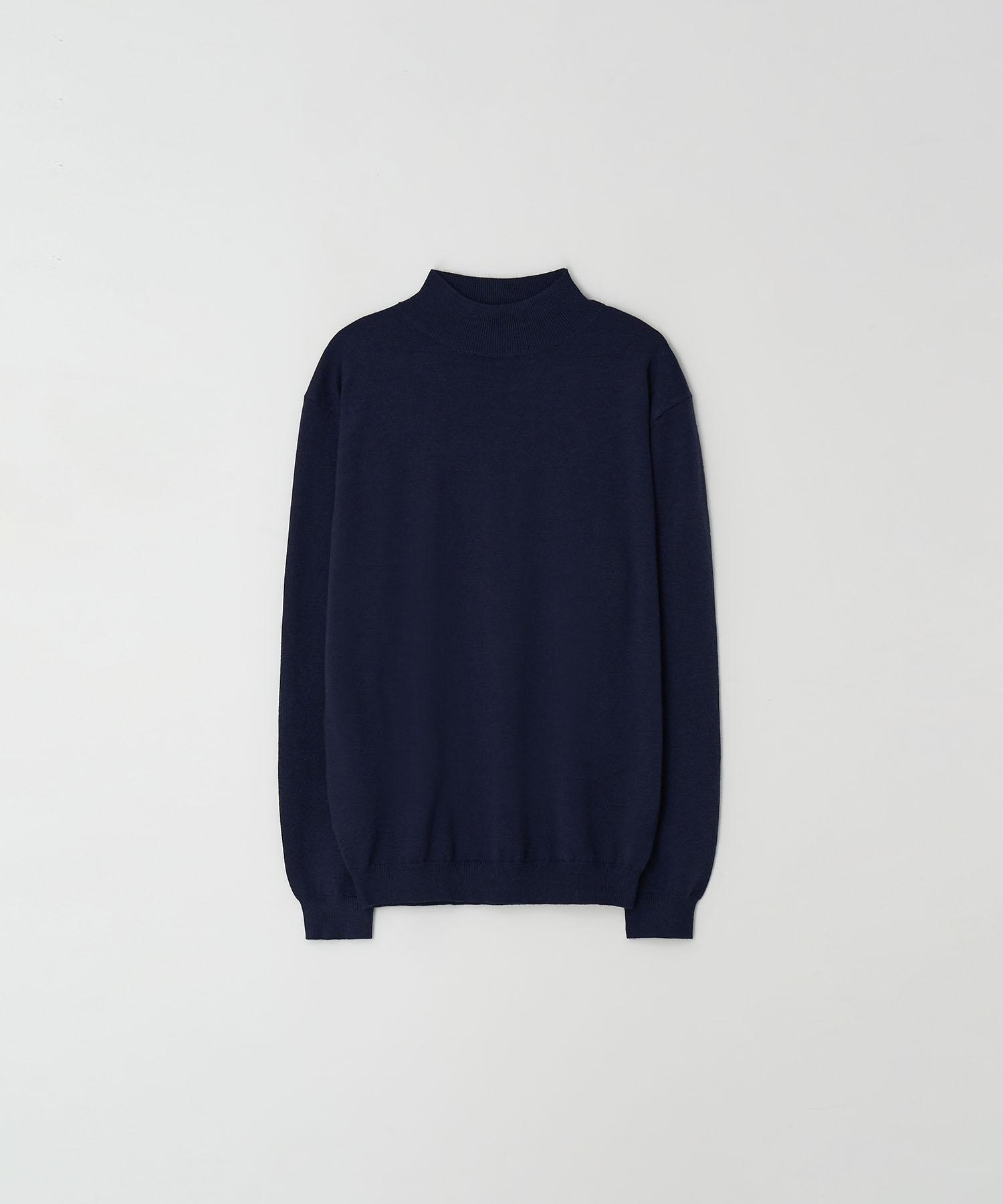Easy O Standard Fit Basic Half-Turtleneck_Navy Navy/M
