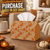 1pc Traditional Farming Crop Tissue Box - Abundant Pumpkin Field Napkin Storage Box, Suitable for Rolls/facial Tissues/single Sheets,Two Sizes Availab